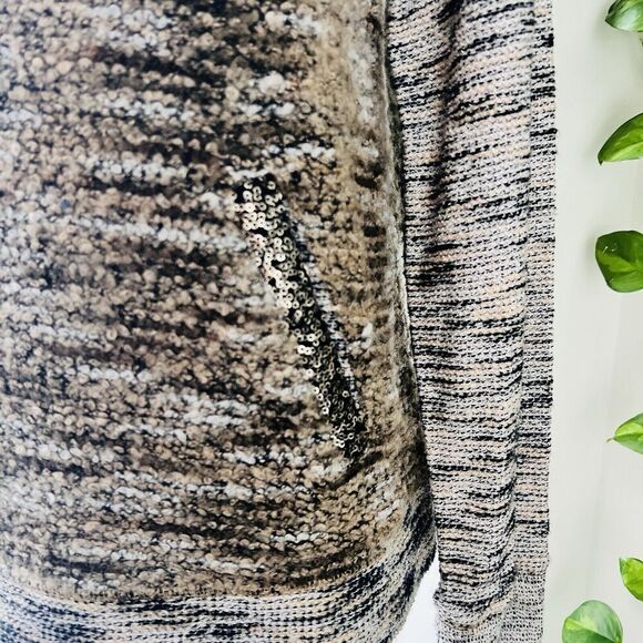 Miss Me Brown Soft Wool Blend Long Sleeve Sweater with Elbow Patches Size Small - Picture 3 of 8